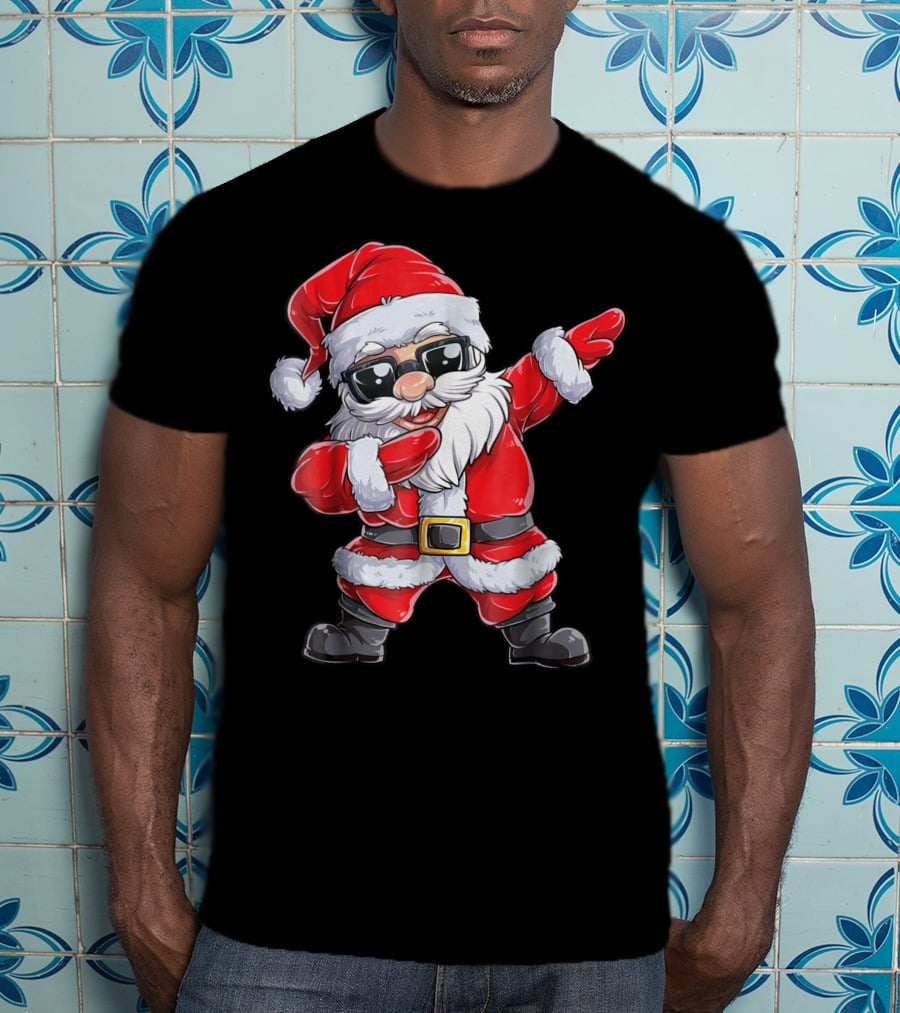 Santa Dab With Sunglasses Joyful Holiday T-Shirt