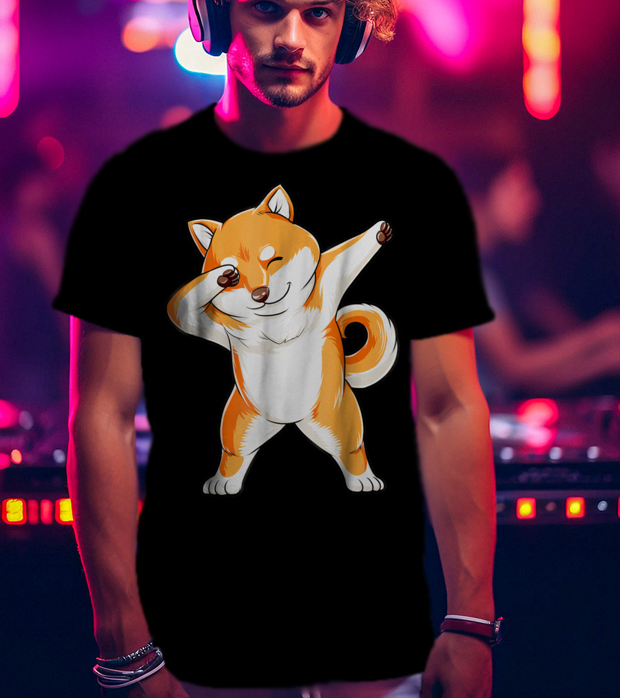 Dabbing Shiba Inu Dog Puppy Animal Lover T-Shirt