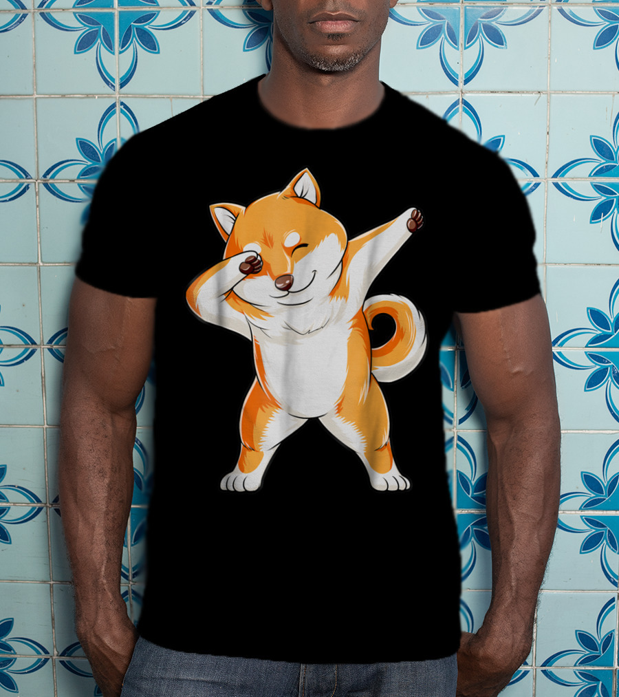 Dabbing Shiba Inu Dog Puppy Animal Lover T-Shirt