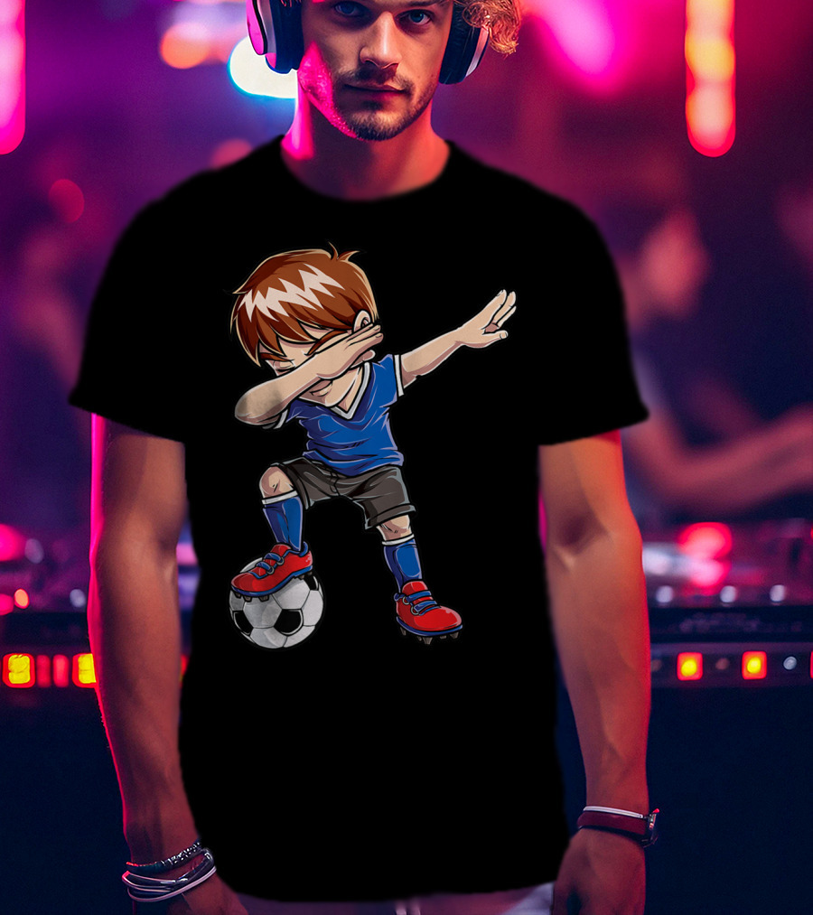 Dabbing Soccer Player With Ball T-Shirt