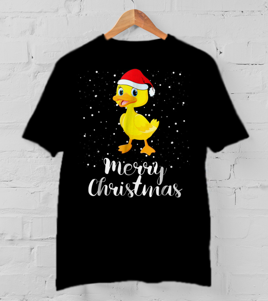 Merry Christmas Duck Funny Family Group Matching T-Shirt