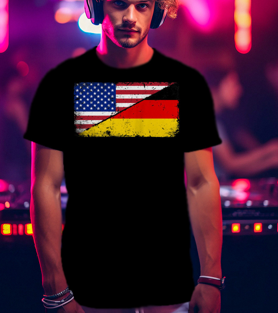 German American Flag Oktoberfest Mashup T-Shirt