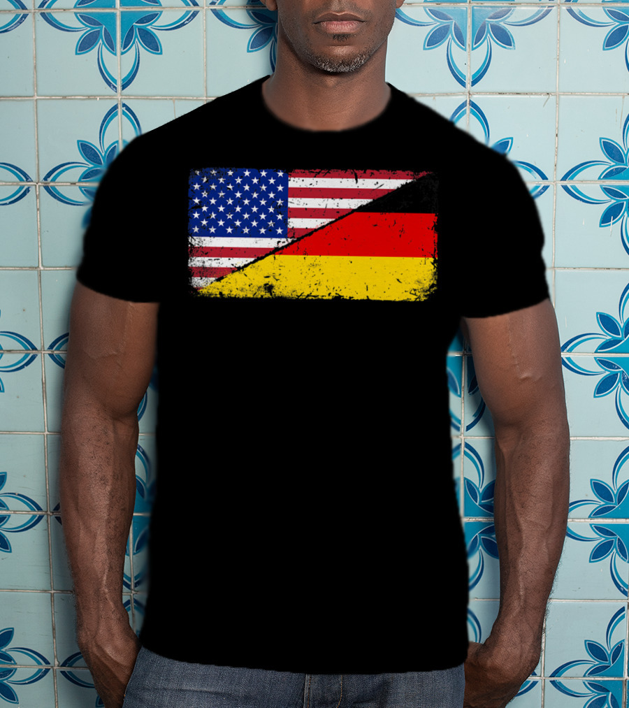 German American Flag Oktoberfest Mashup T-Shirt