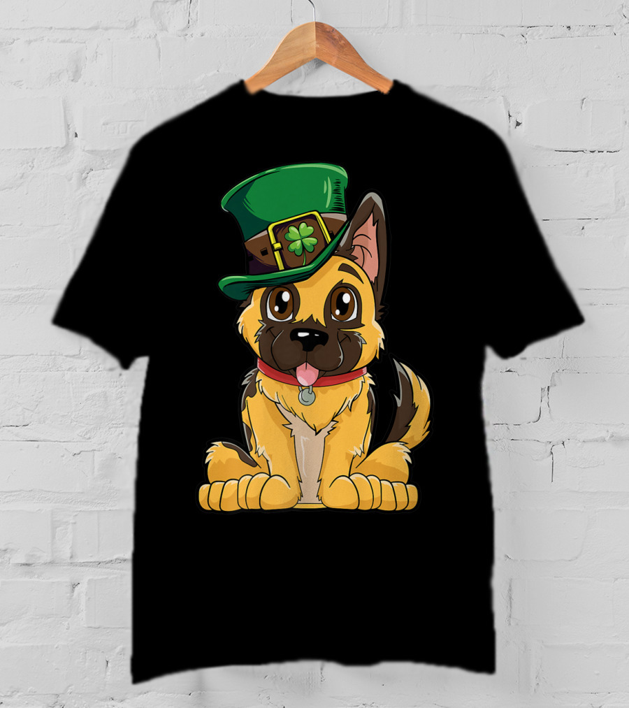 German Shepherd Dog Leprechaun St Patricks Day T-Shirt