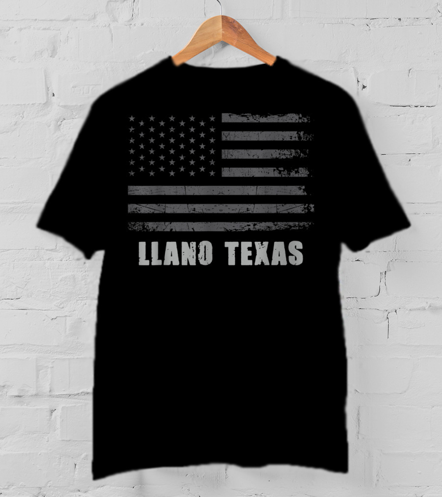 American Flag Llano Texas USA Patriotism T-Shirt