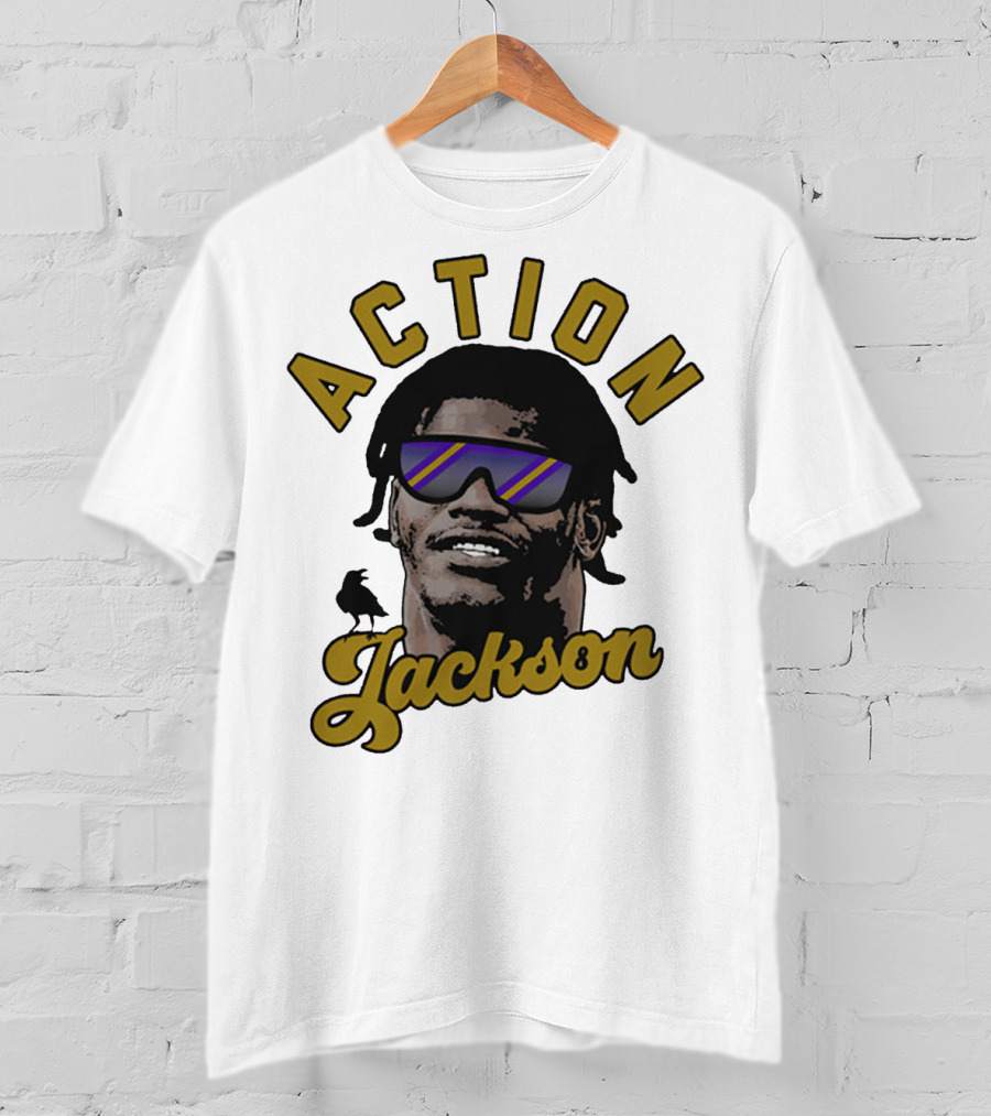 Baltimore Maryland Action Jackson Qb 8 T-Shirt