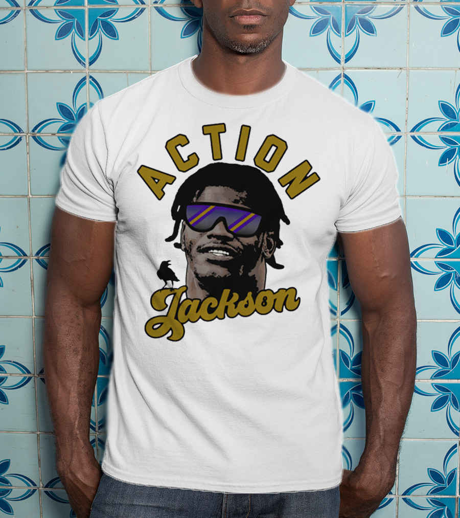 Baltimore Maryland Action Jackson Qb 8 T-Shirt