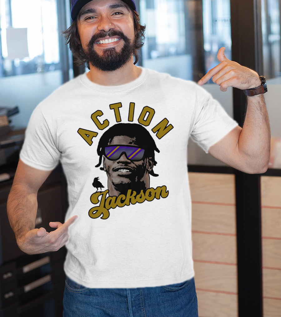 Baltimore Maryland Action Jackson Qb 8 T-Shirt