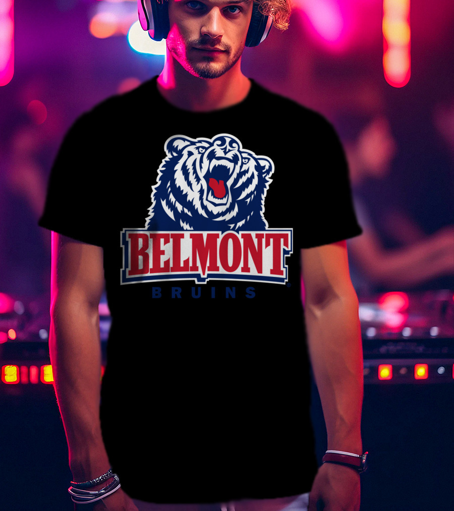 Belmont University Bruins Bear Logo NCAA Ppbel01 T-Shirt