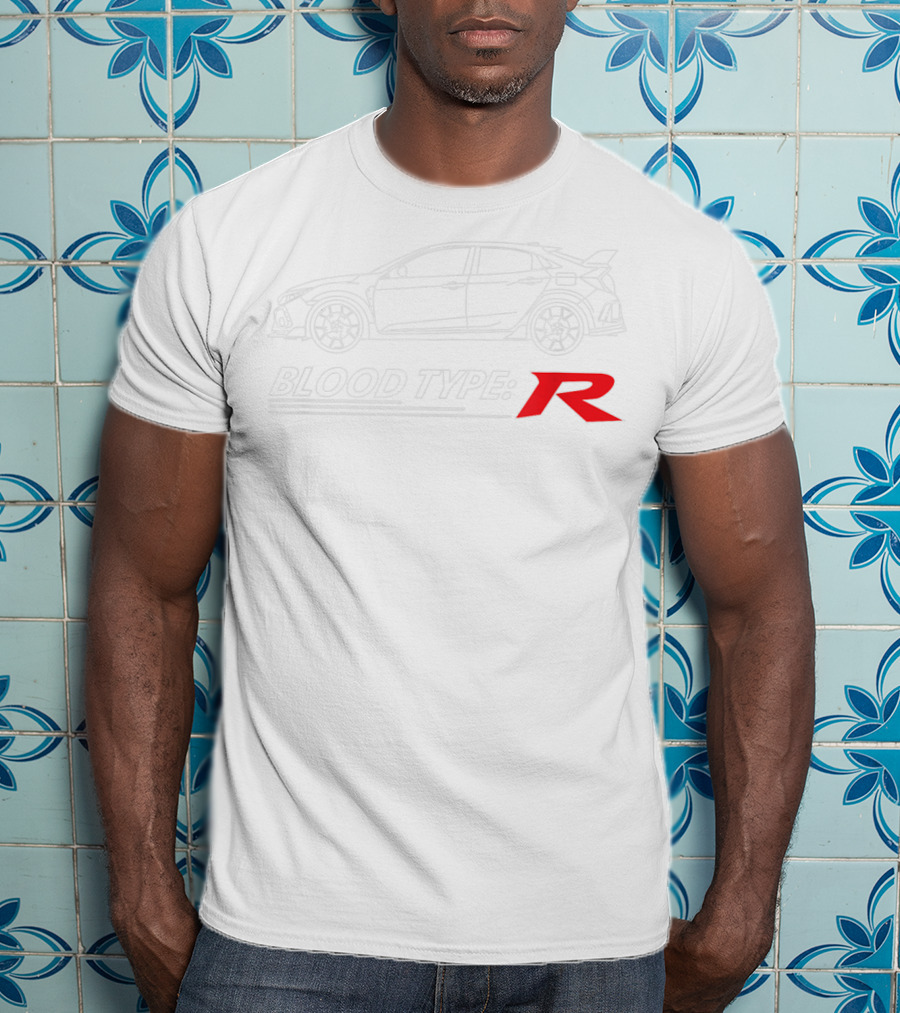 Blood Type R Sports Car Line T-Shirt