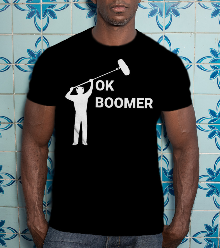 Boom Operator Ok Boomer Boom Microphone Sound T-Shirt