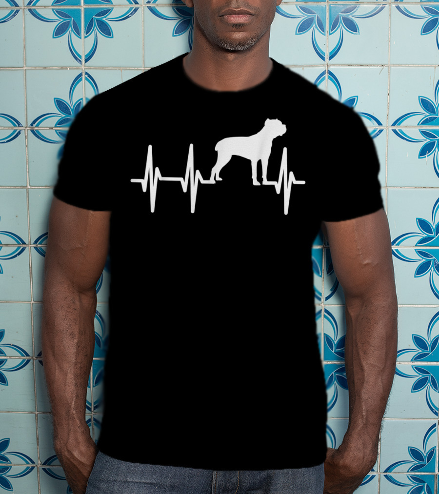 Cane Corso Heartbeat Dog Pet Lover T-Shirt