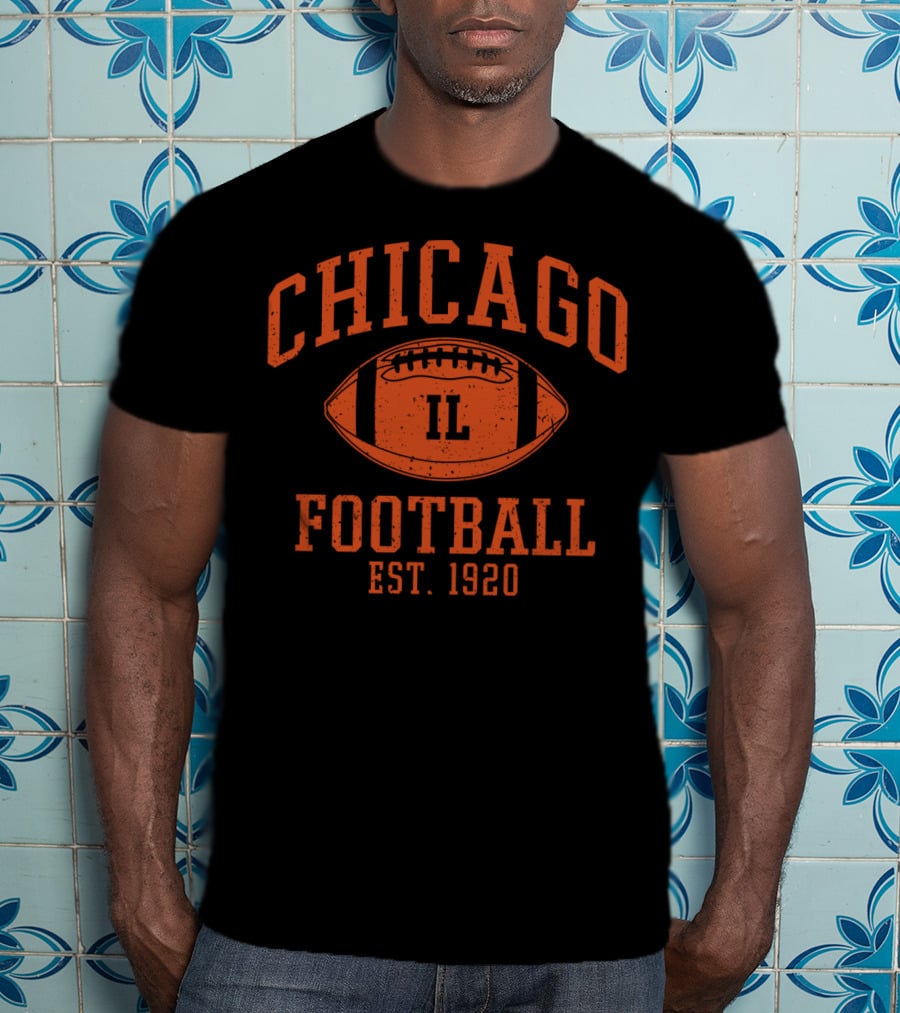 Chicago IL Football Est. 1920 Vintage Illinois Bear T-Shirt