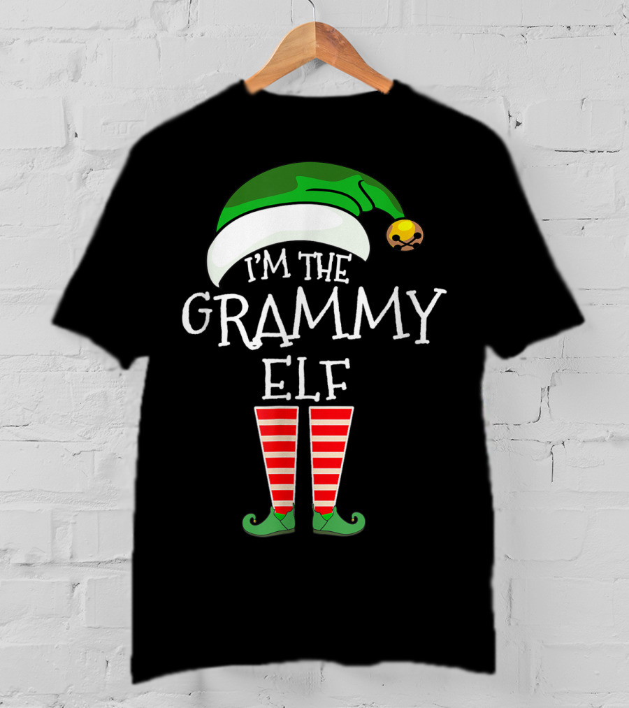 Christmas Family Matching Costume I'm The Grammy Elf T-Shirt