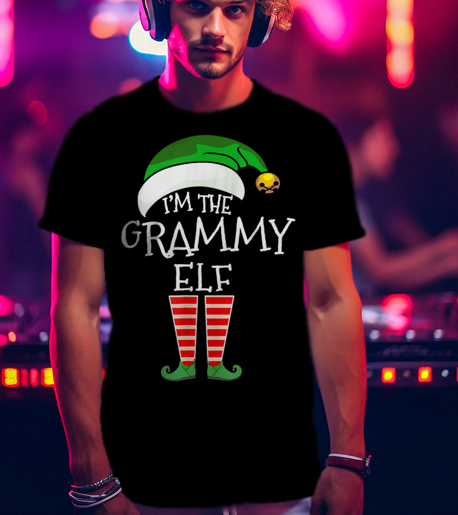 Christmas Family Matching Costume I'm The Grammy Elf T-Shirt