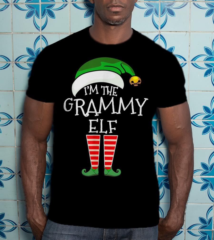 Christmas Family Matching Costume I'm The Grammy Elf T-Shirt