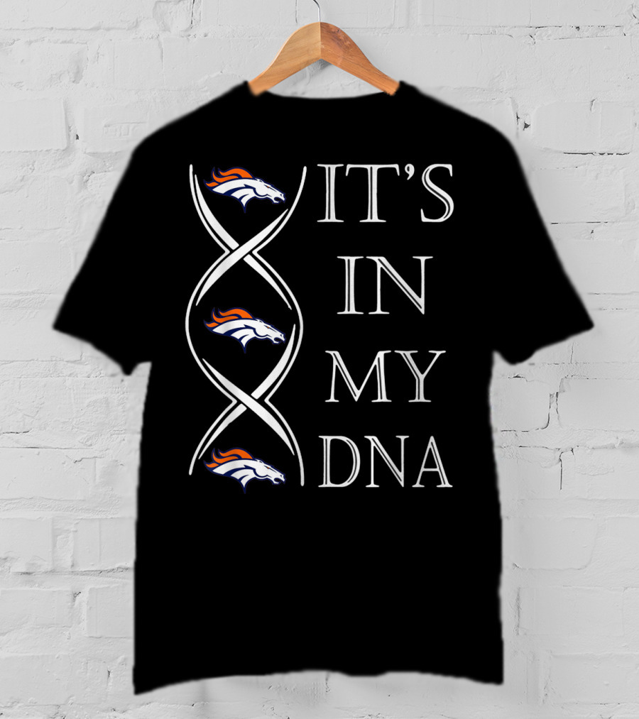 Denver Broncos It's In My DNA Christmas Football T-Shirt