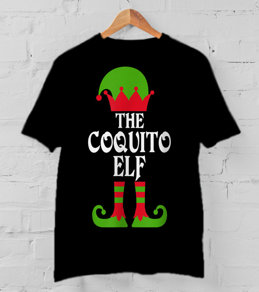 The Coquito Elf Christmas Boricua Puerto Rican T-Shirt