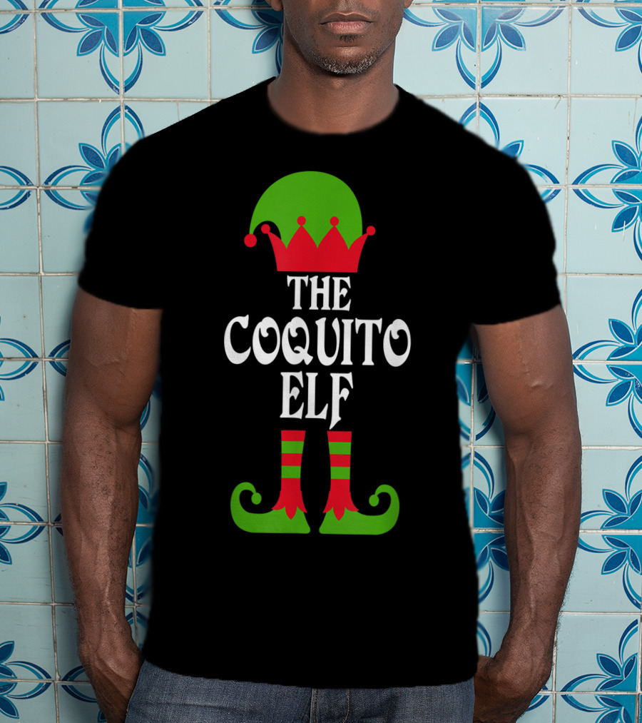 The Coquito Elf Christmas Boricua Puerto Rican T-Shirt