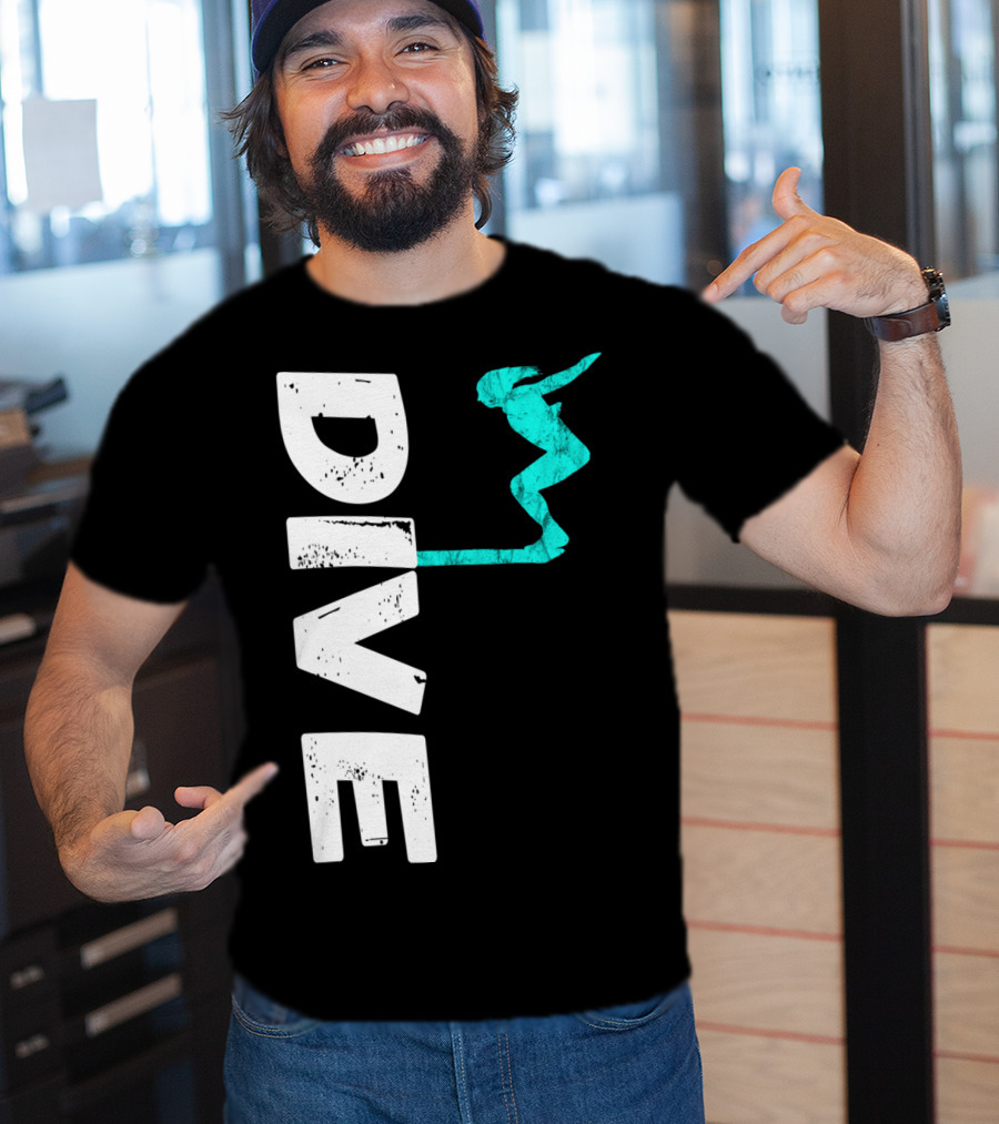 Dive Springboard Platform Diving Board Jumper T-Shirt