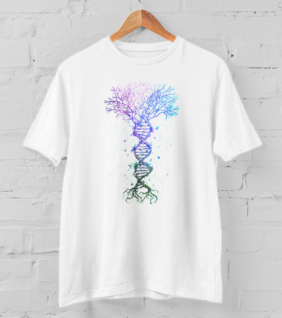 Dna Tree Life Earth Genetics Biologist Science Nature T-Shirt