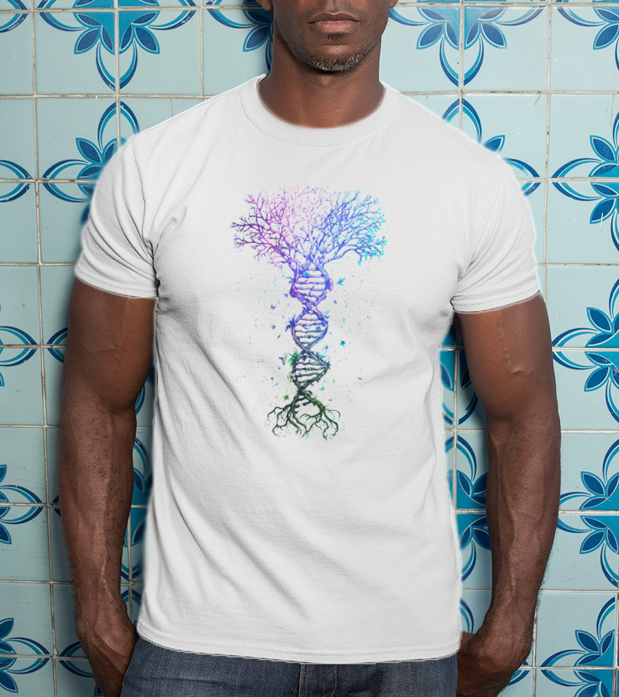 Dna Tree Life Earth Genetics Biologist Science Nature T-Shirt