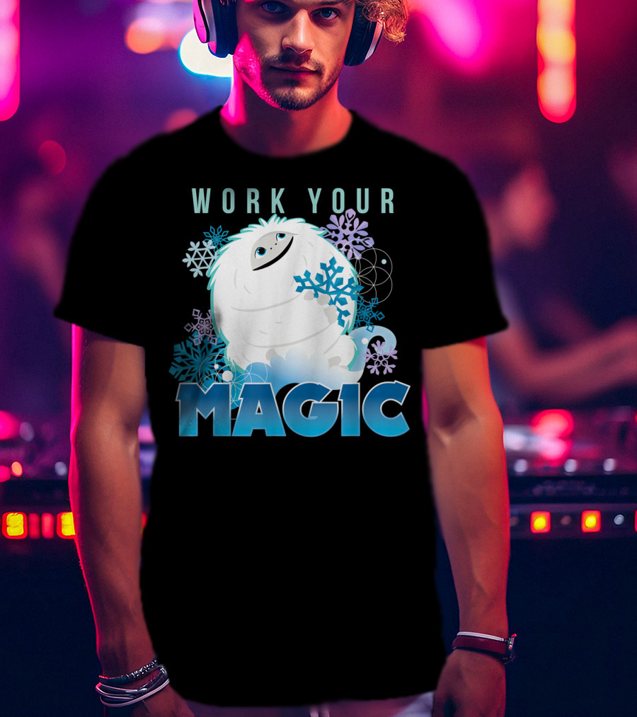 Dreamworks Abominable Work Your Magic Yeti With Snowflakes T-Shirt