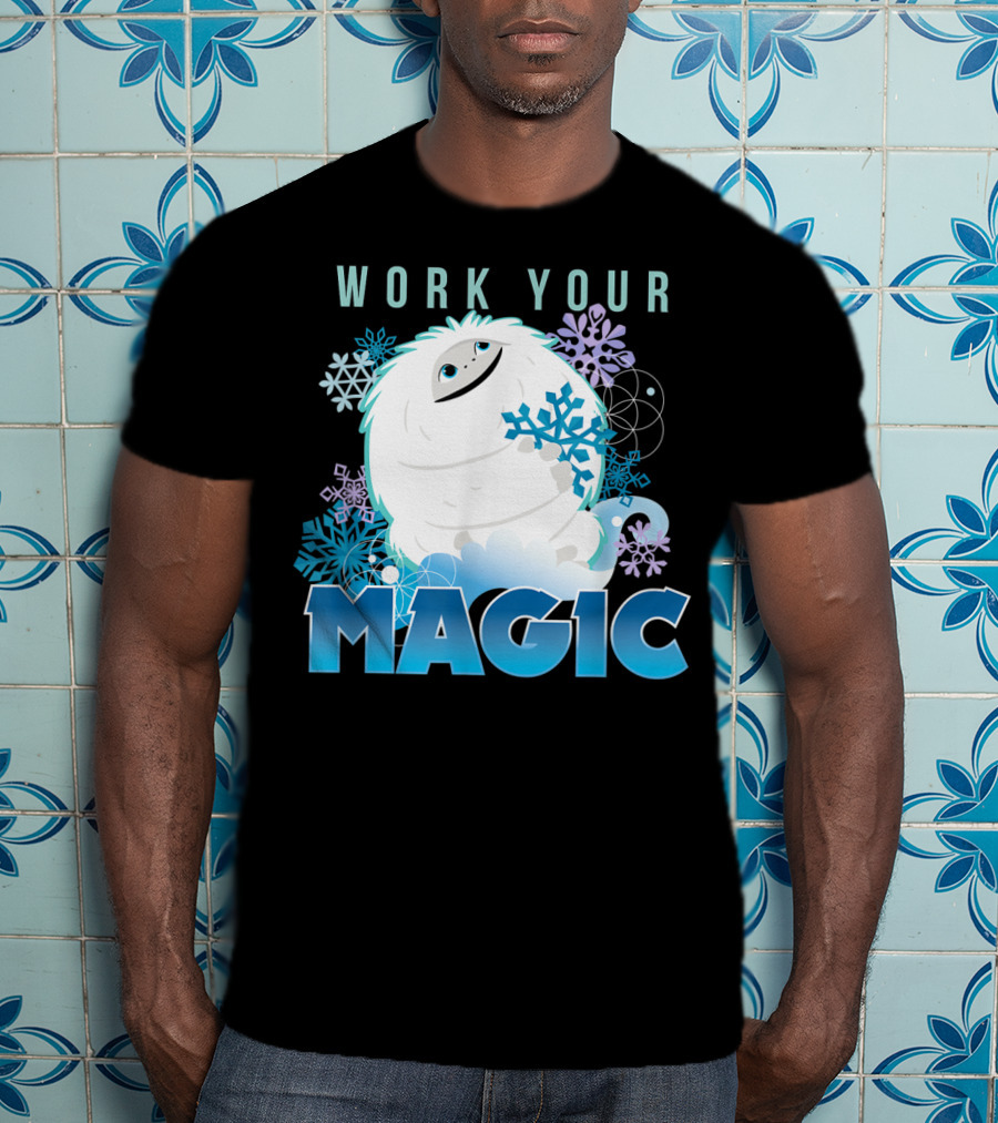 Dreamworks Abominable Work Your Magic Yeti With Snowflakes T-Shirt