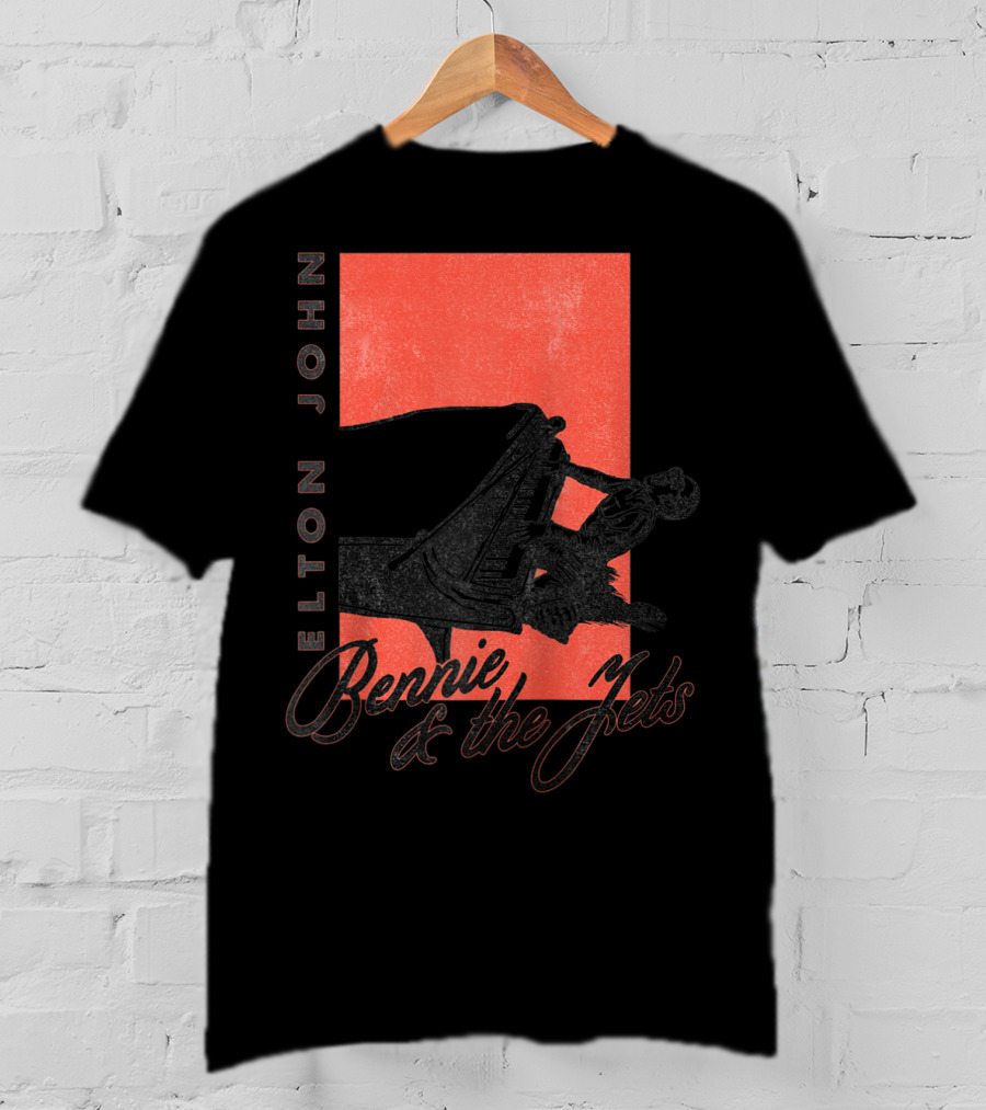 Elton John Bennie And The Jets Piano T-Shirt
