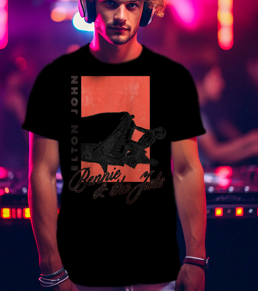 Elton John Bennie And The Jets Piano T-Shirt
