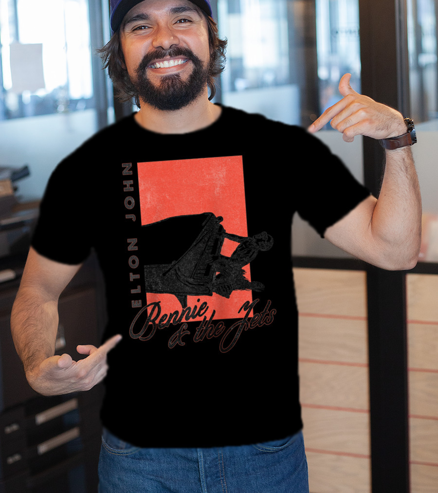 Elton John Bennie And The Jets Piano T-Shirt