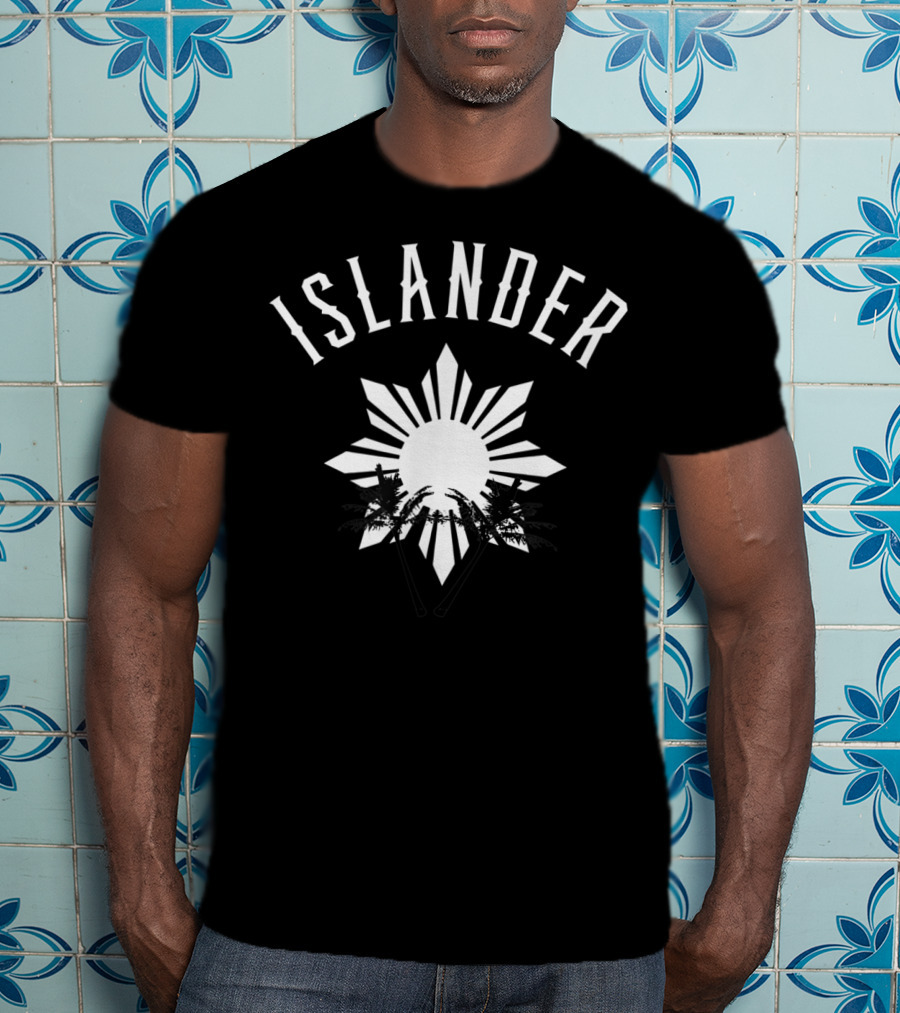 Islander Filipino Heritage Hawaiian Polynesian Starburst Palms T-Shirt