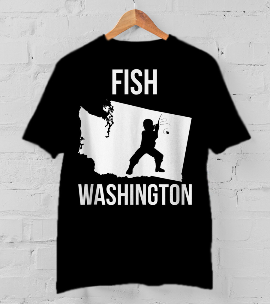 Fish Washington State Fishing Pride T-Shirt