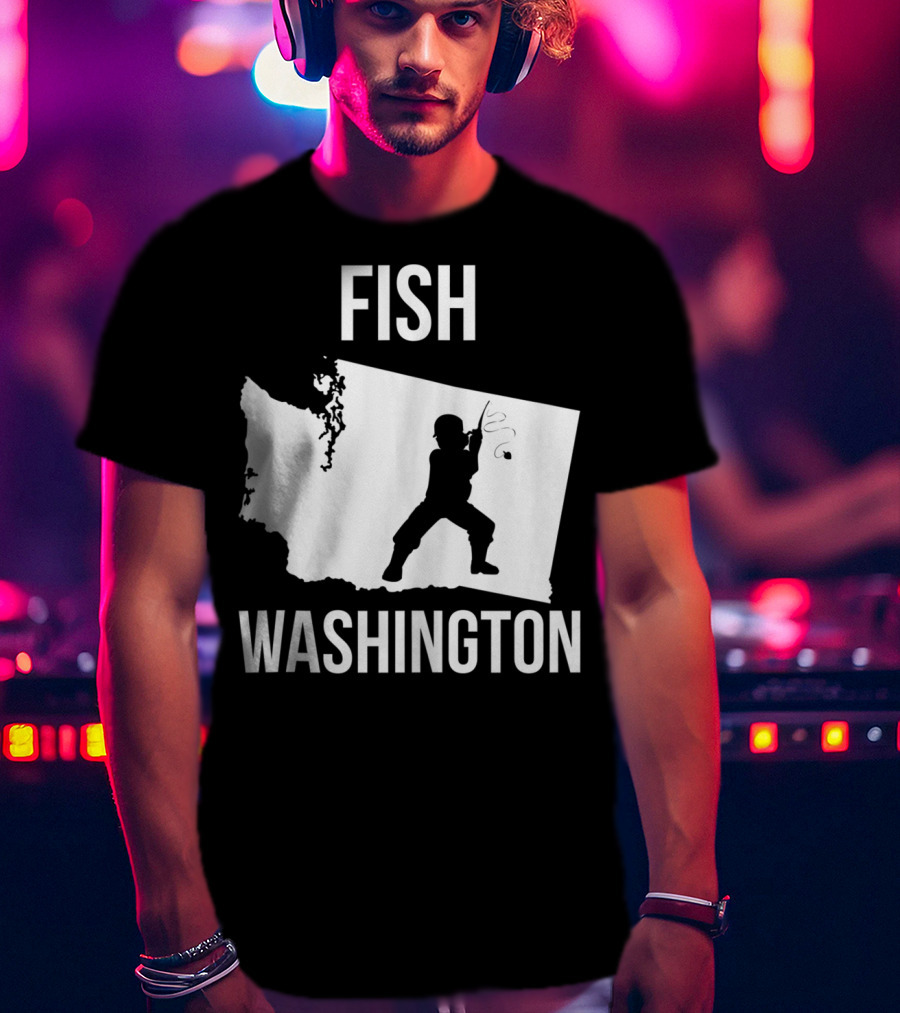 Fish Washington State Fishing Pride T-Shirt