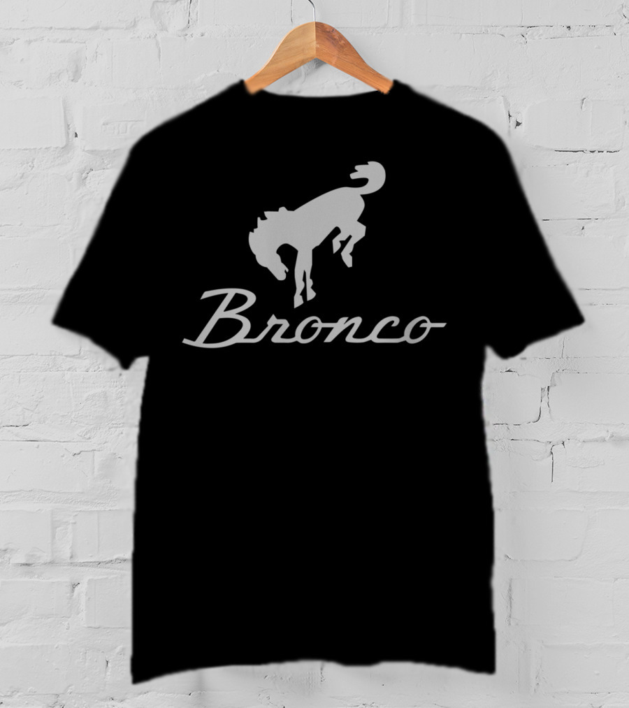 Bronco Gray Ford Iconic Horse T-Shirt