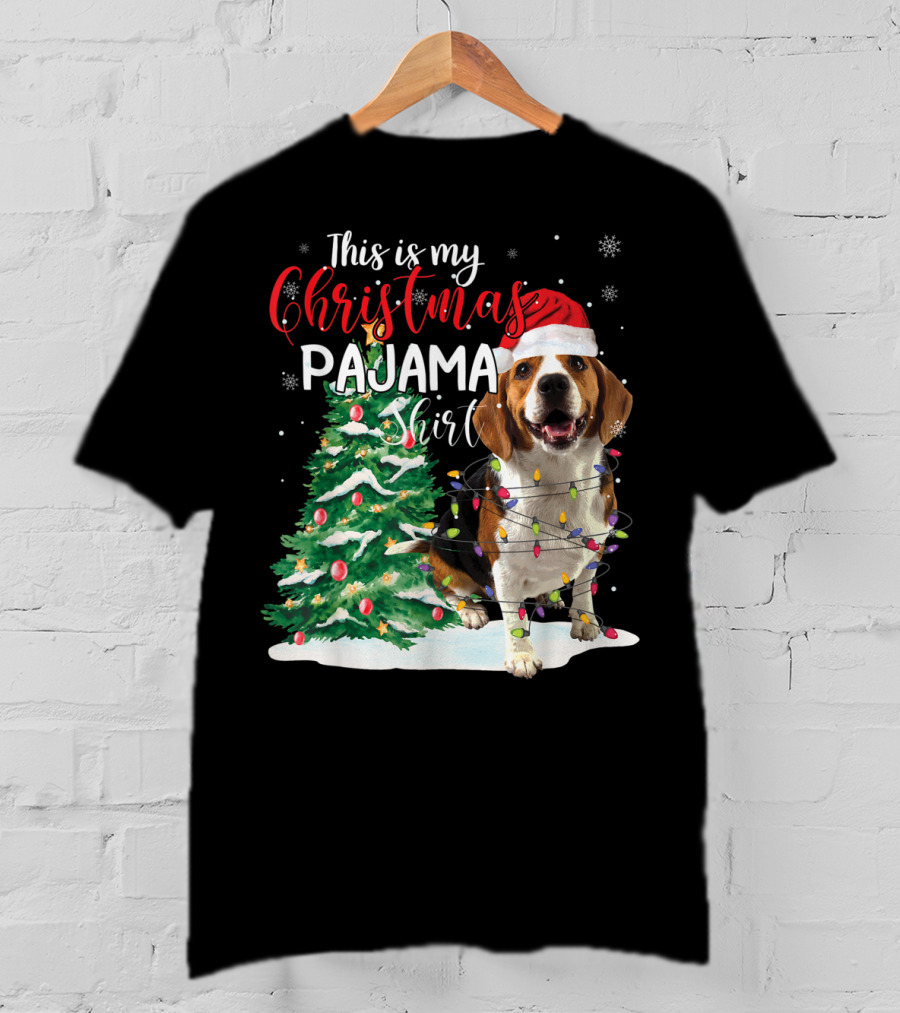 This Is My Christmas Pajama Shirt Beagle Dog T-Shirt