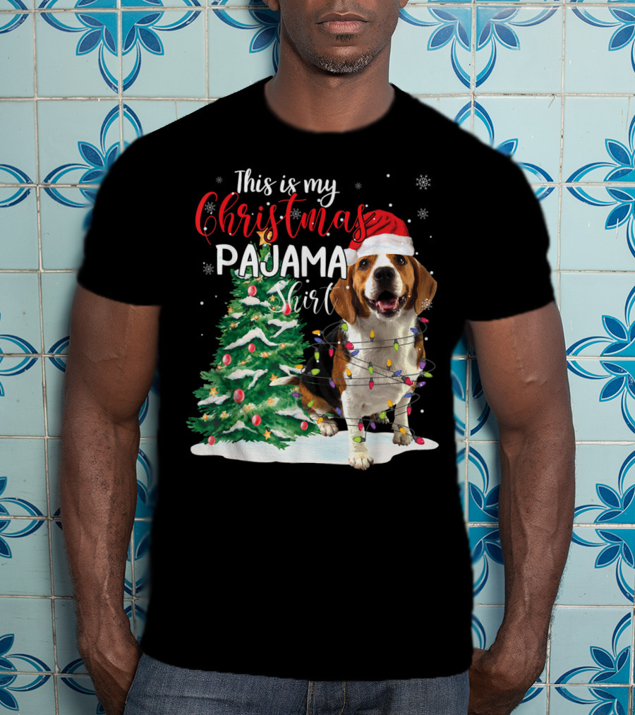 This Is My Christmas Pajama Shirt Beagle Dog T-Shirt