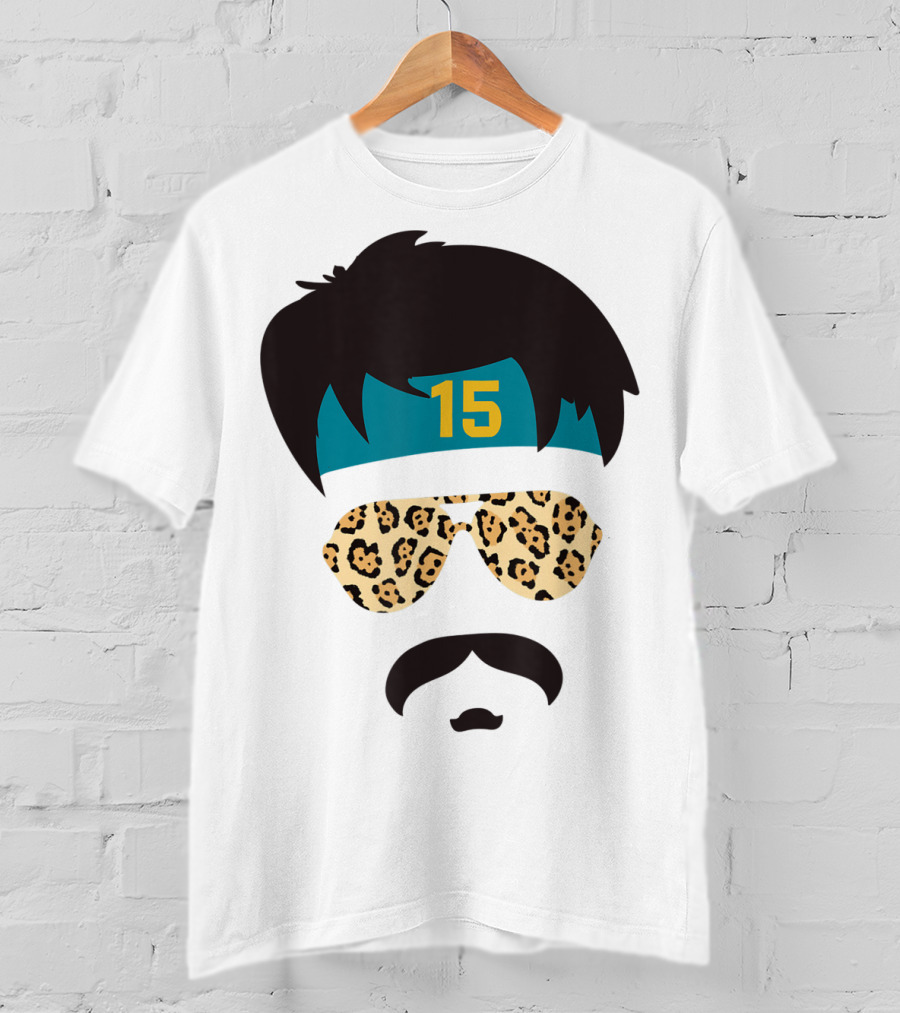 Jacksonville Football Uncle Rico Leopard Sunglasses 15 Headband 904 T-Shirt