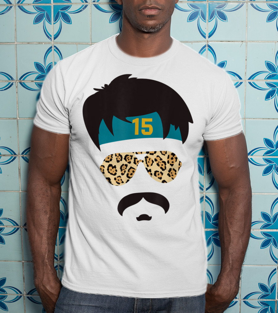 Jacksonville Football Uncle Rico Leopard Sunglasses 15 Headband 904 T-Shirt