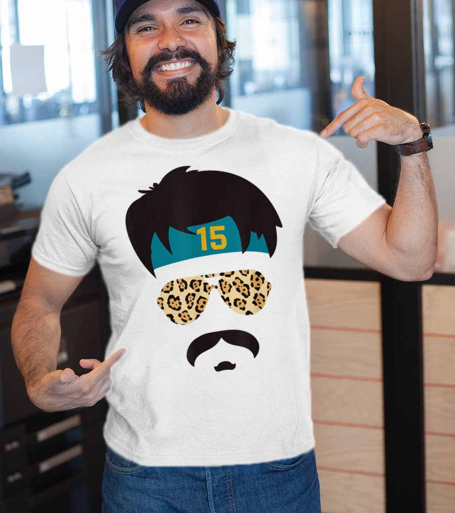 Jacksonville Football Uncle Rico Leopard Sunglasses 15 Headband 904 T-Shirt