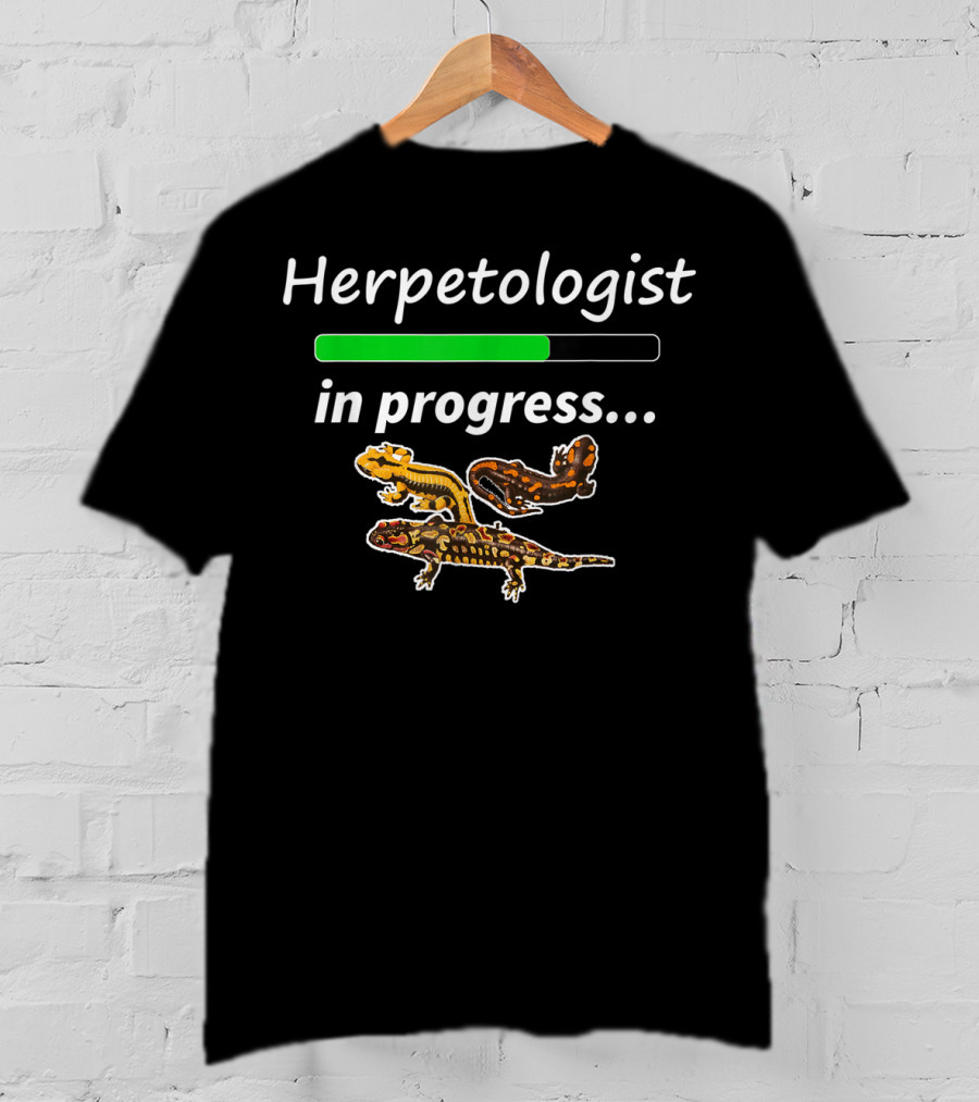 Herpetologist In Progress Tiger Salamander T-Shirt