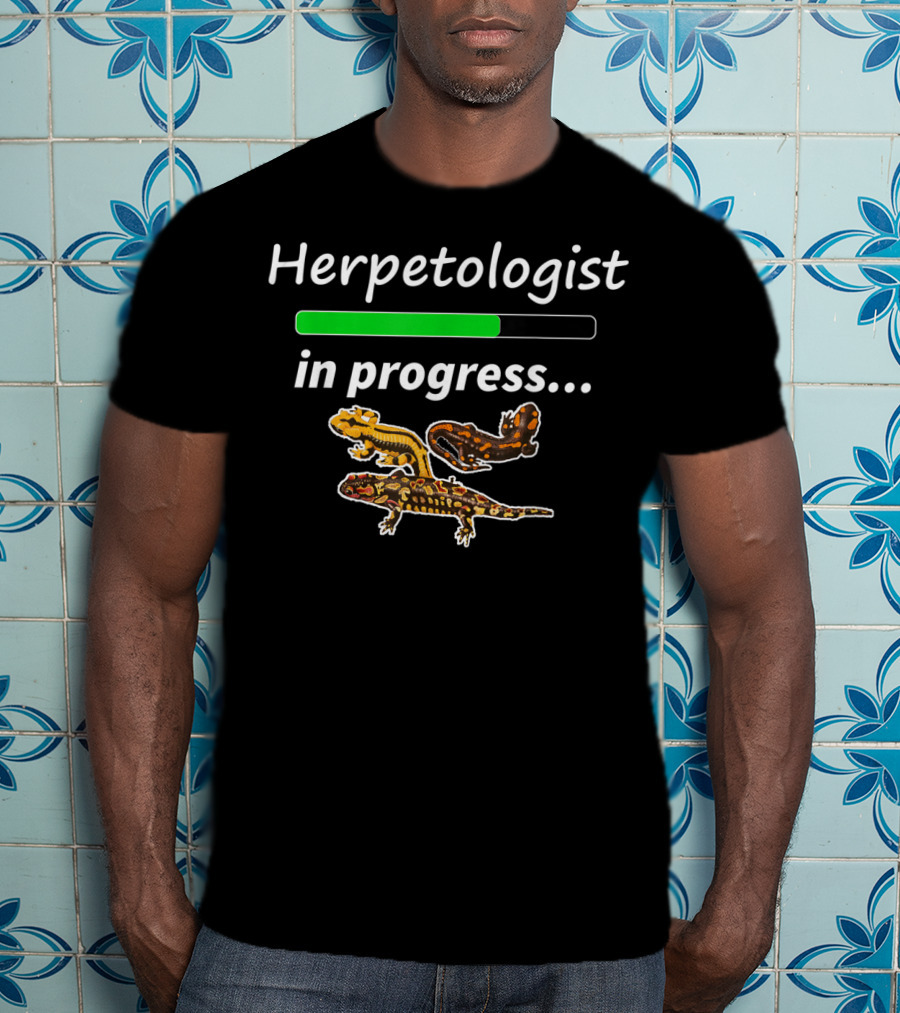 Herpetologist In Progress Tiger Salamander T-Shirt