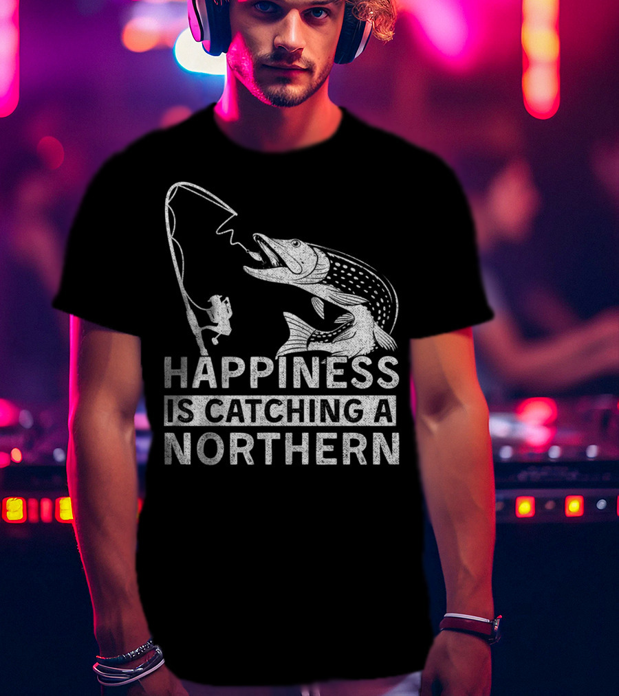 Happiness Is Catching A Northern Pike Camping T-Shirt