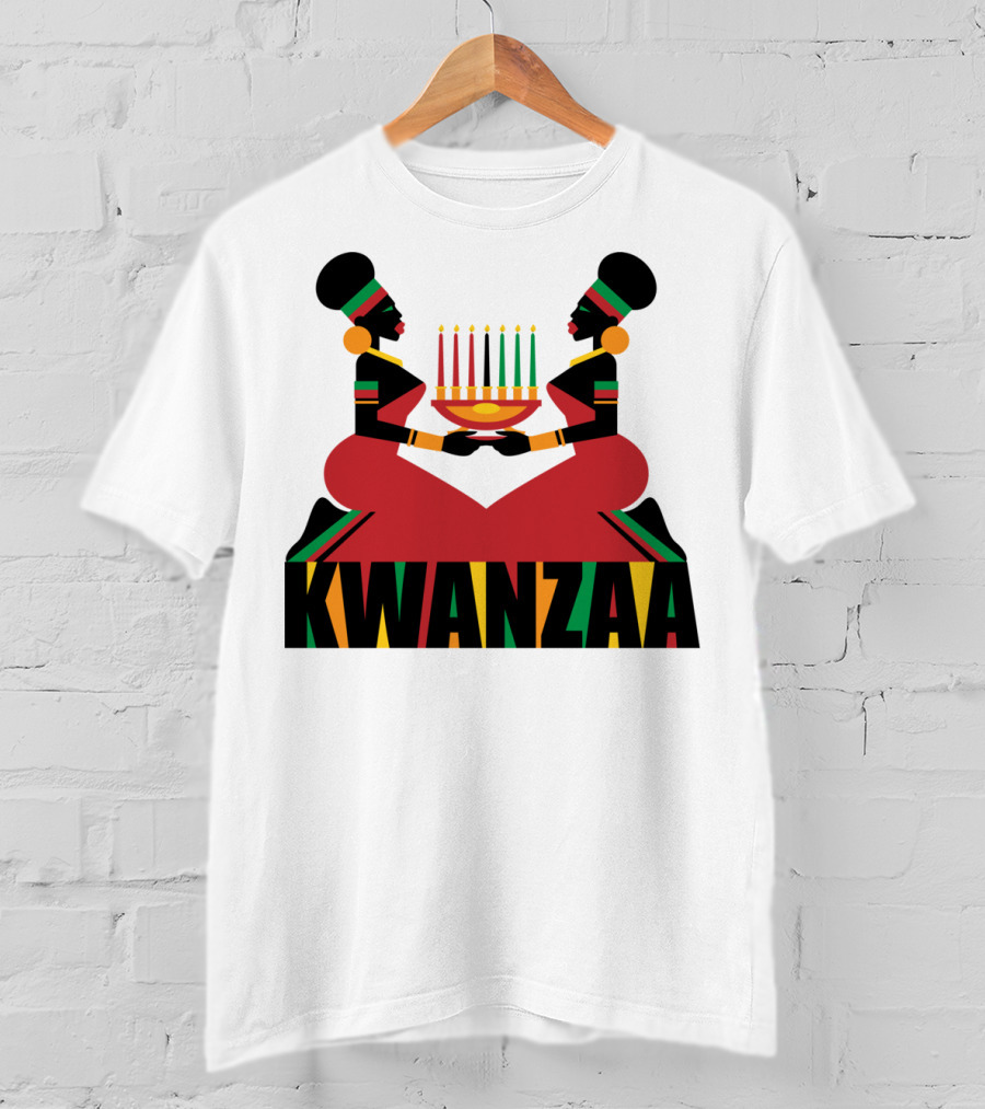 Kwanzaa Celebration African Kinara Tradition T-Shirt