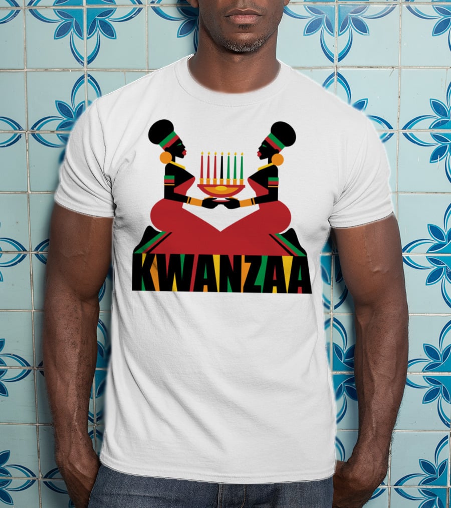 Kwanzaa Celebration African Kinara Tradition T-Shirt