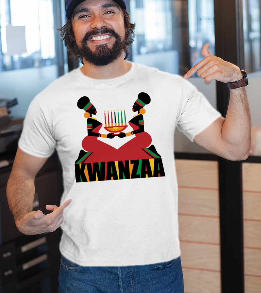 Kwanzaa Celebration African Kinara Tradition T-Shirt