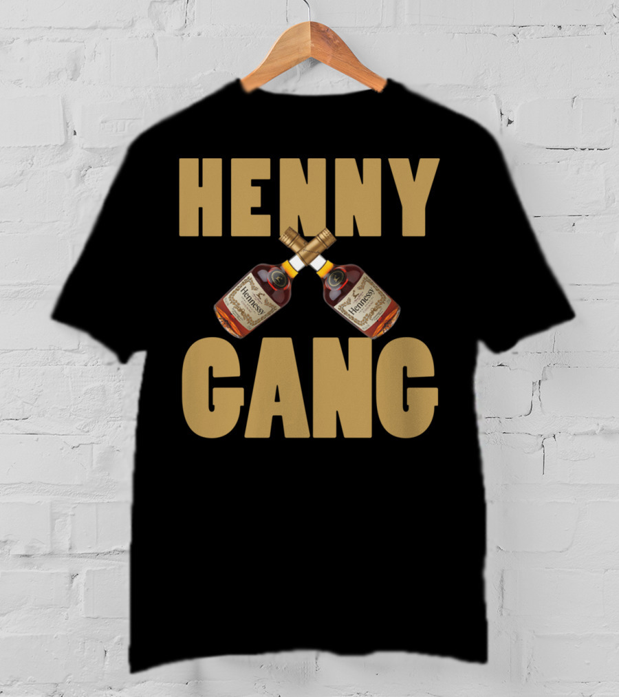 Henny Gang Hennessy Bottle Crossover T-Shirt