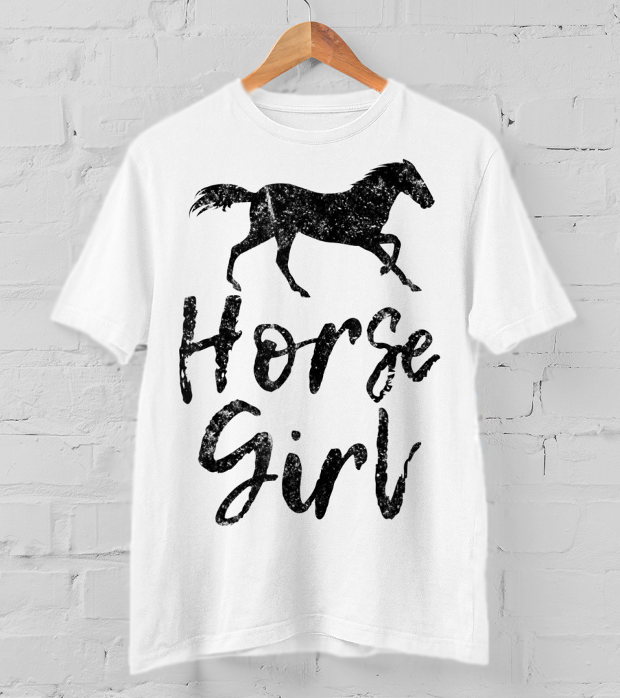 Horse Lover Horse Girl Equestrian Cowgirl Racing T-Shirt