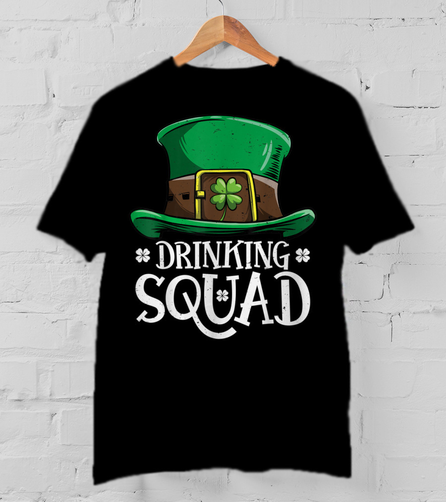 Drinking Squad Leprechaun St Patricks Day Men T-Shirt
