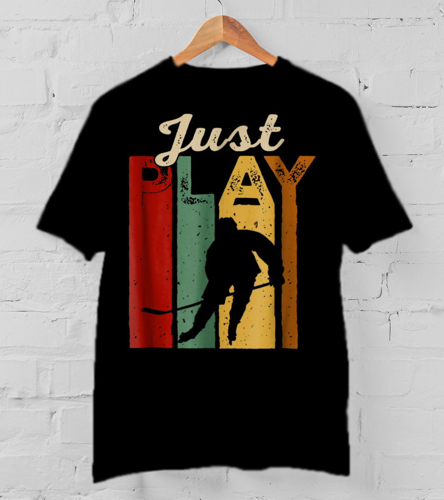 Just Play Hockey Retro T-Shirt